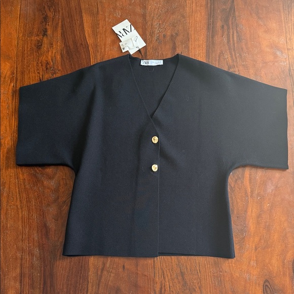 Zara Tops - Zara Smooth Knit Cardigan - Black